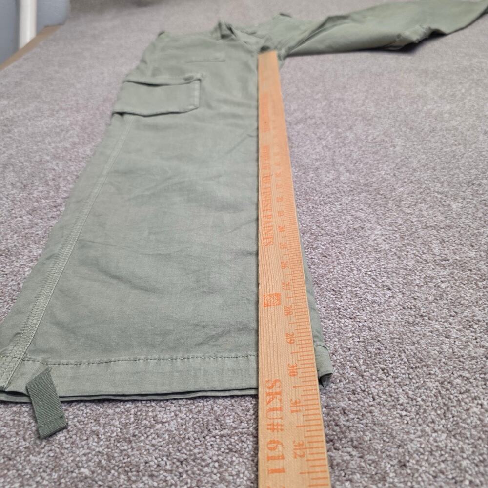 Parachute Baggy Jogger AEO Wide Leg Utility Cargo Pants Sz 2 Olive Green Stretch - Picture 8 of 12